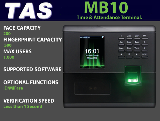 mb10 time and attendance terminal